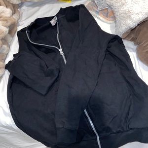 Black zip up sweater